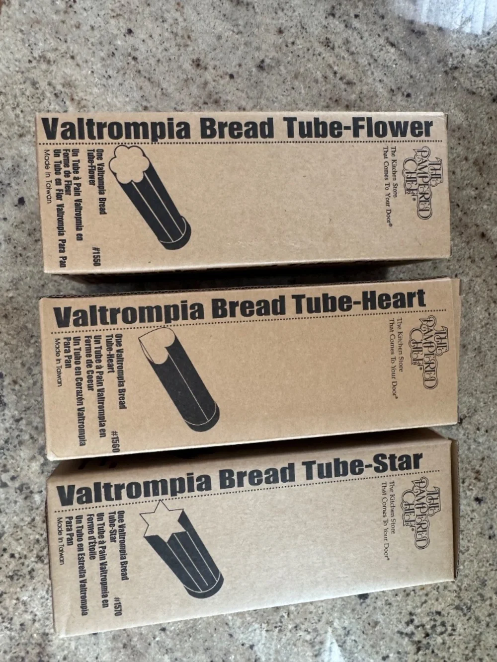 Pampered Chef Valtrompia Bread Tubes -set of 3